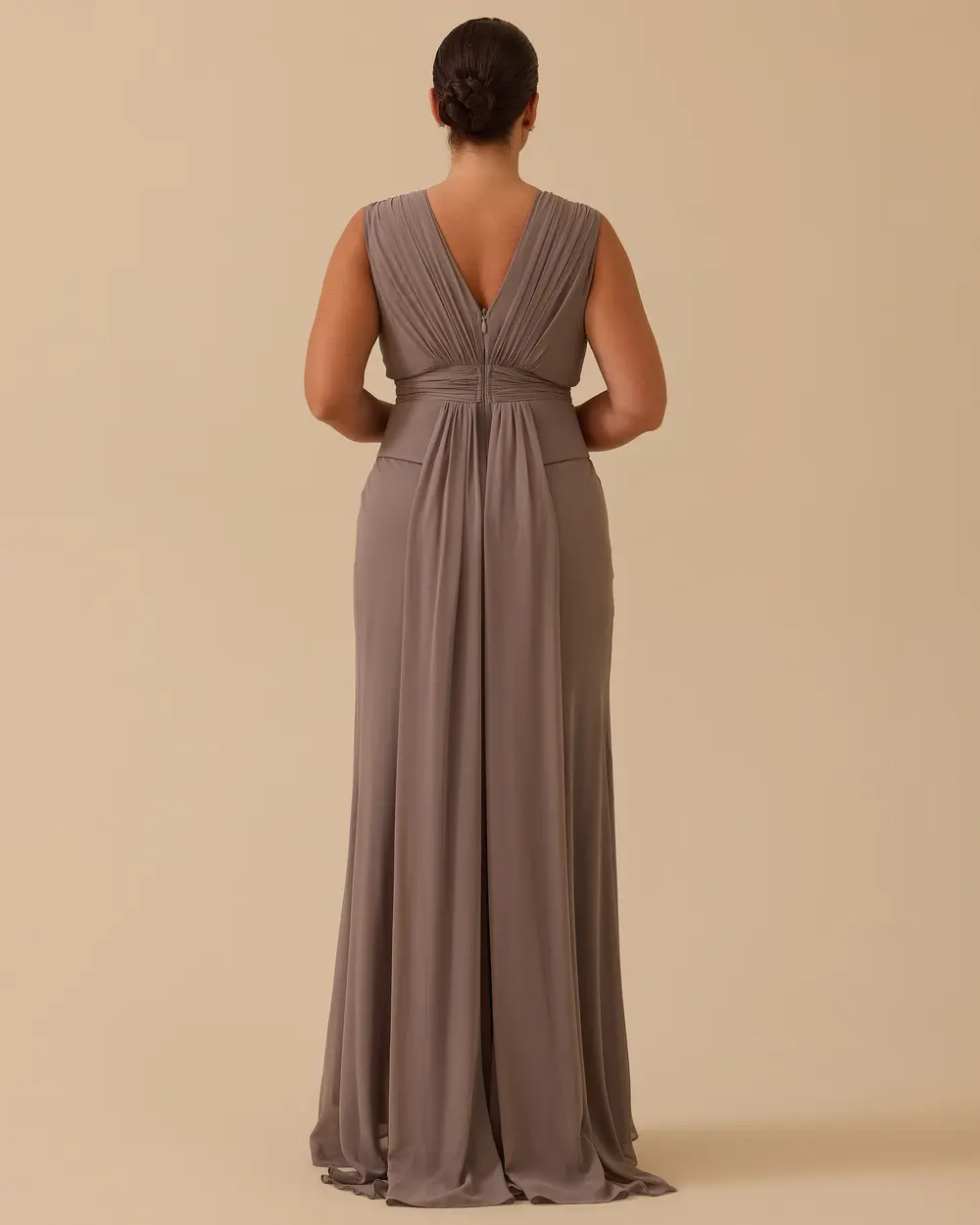 Büyük Beden Balık Form Hint Aksesuarlı Abiye