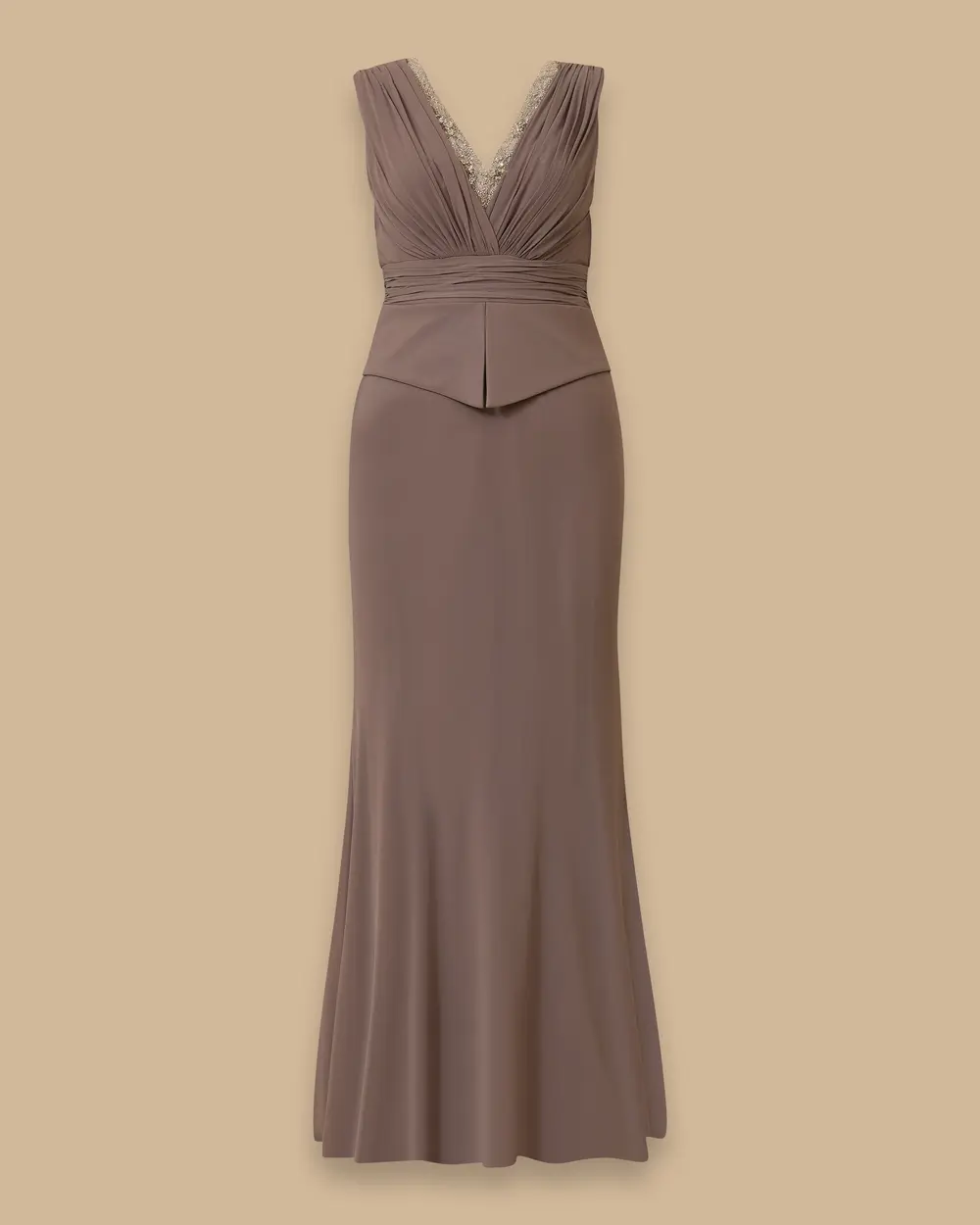 Büyük Beden Balık Form Hint Aksesuarlı Abiye