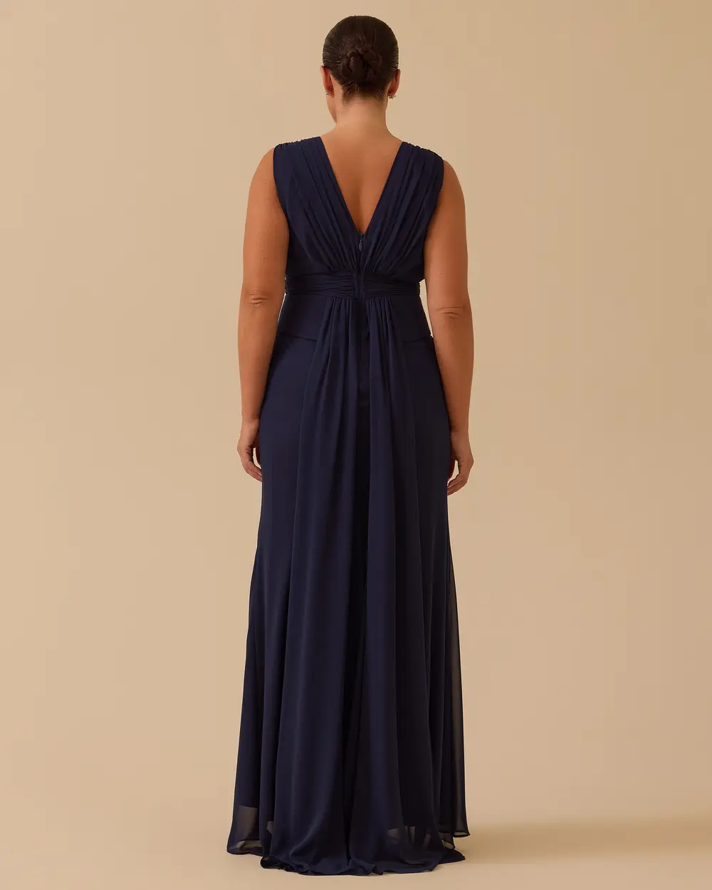 Büyük Beden Balık Form Hint Aksesuarlı Abiye