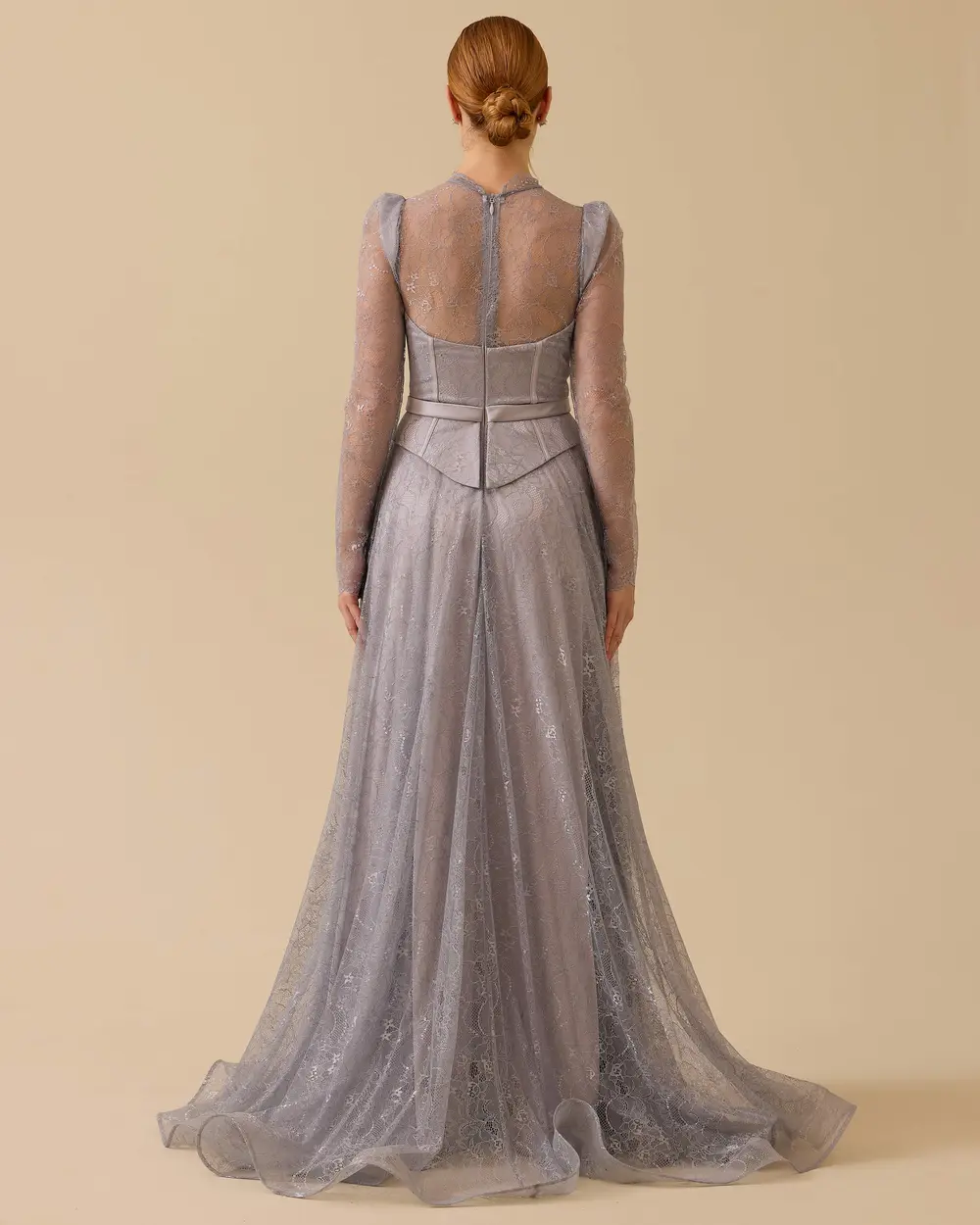 Corset Lace Long Evening Dresses
