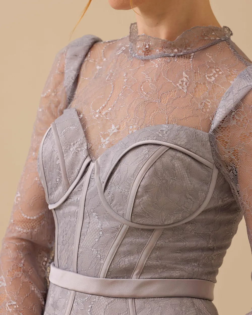 Corset Lace Long Evening Dresses