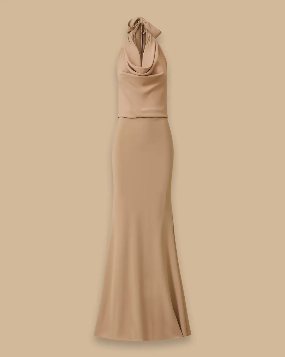 Degaje Yaka Sırt Dekolteli Abiye