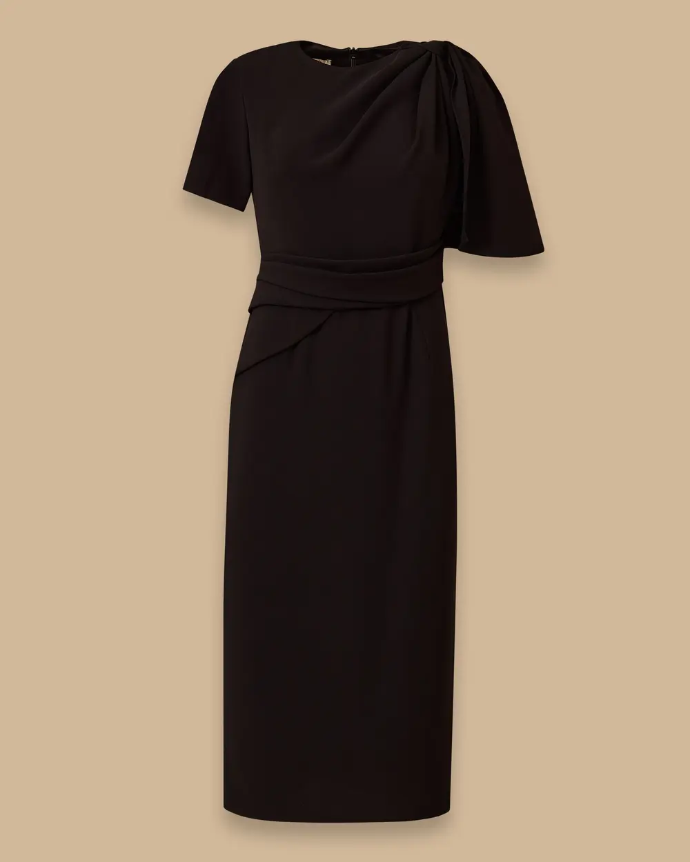 Krep Kumaş Kalem Form Şık Elbise