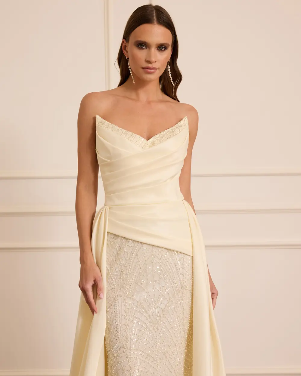 Long Evening Dress with Sparkling Details