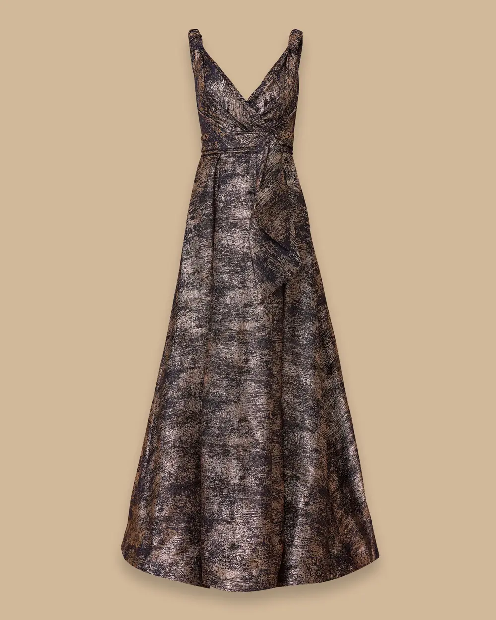 V Yaka Yırtmaçlı Jakar Abiye