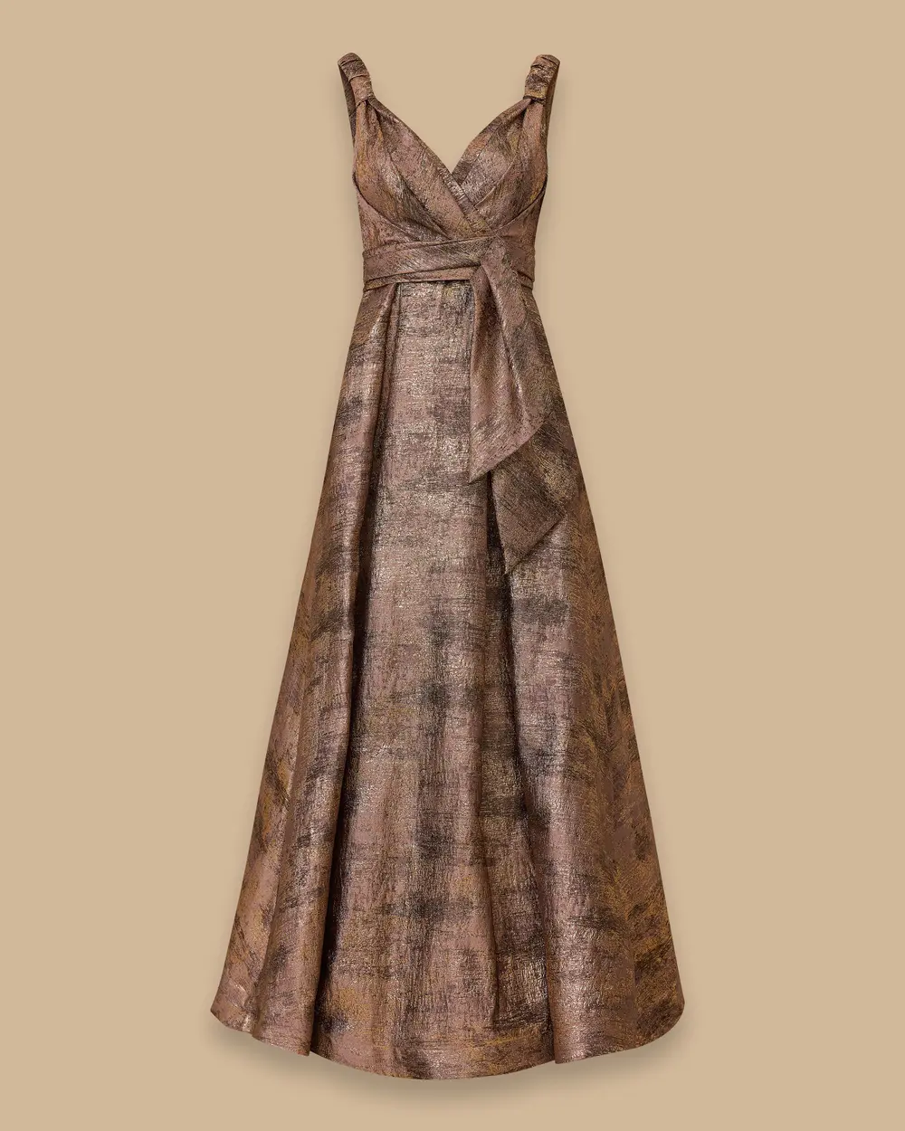 V Yaka Yırtmaçlı Jakar Abiye