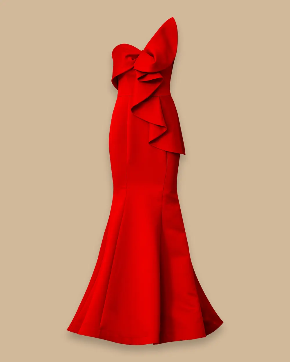 Flared Fish Form Evening Dresses