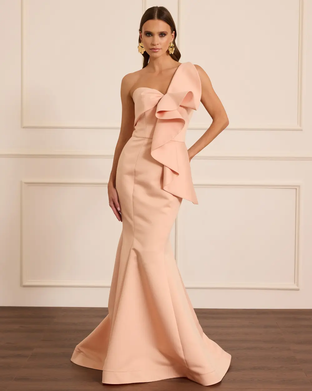 Volanlı Balık Form Abiye