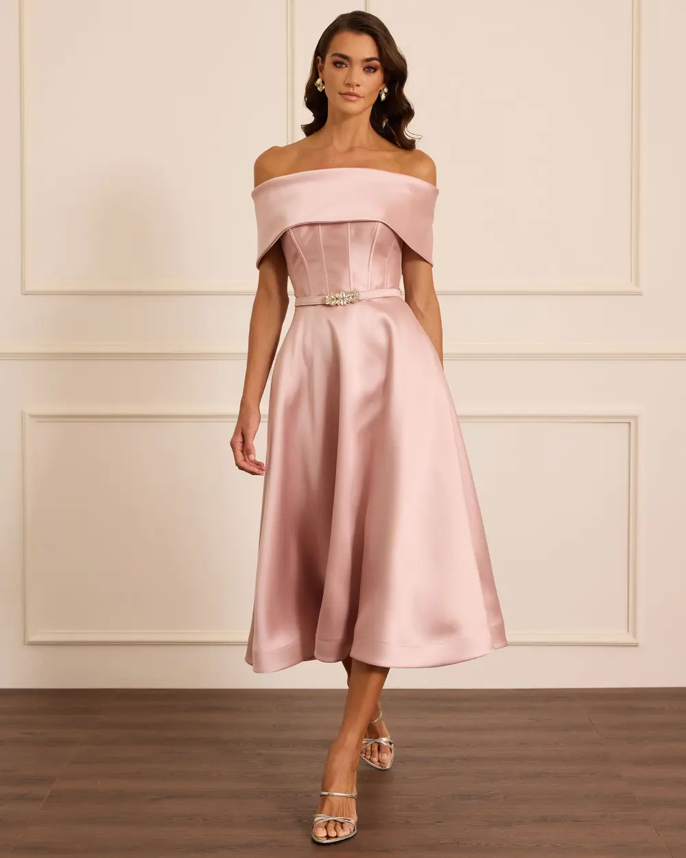 Kemerli Midi Kloş Abiye