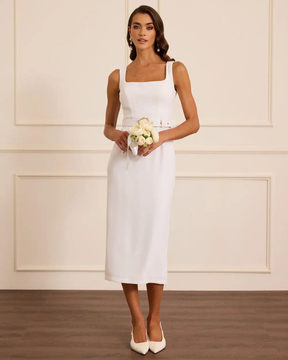 Askılı Kemer Detaylı Abiye