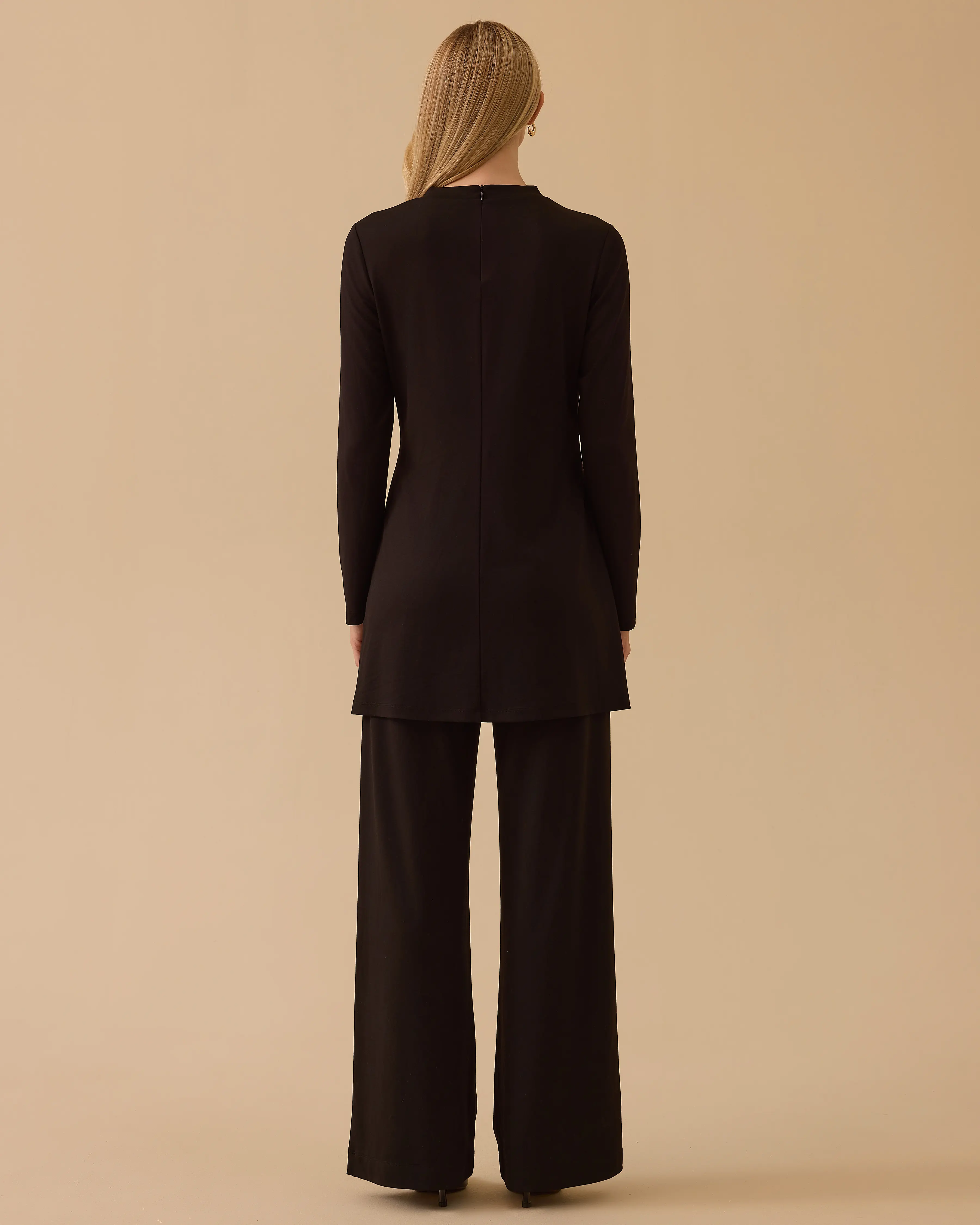 Trousers Tunic Set with Metal Accessories