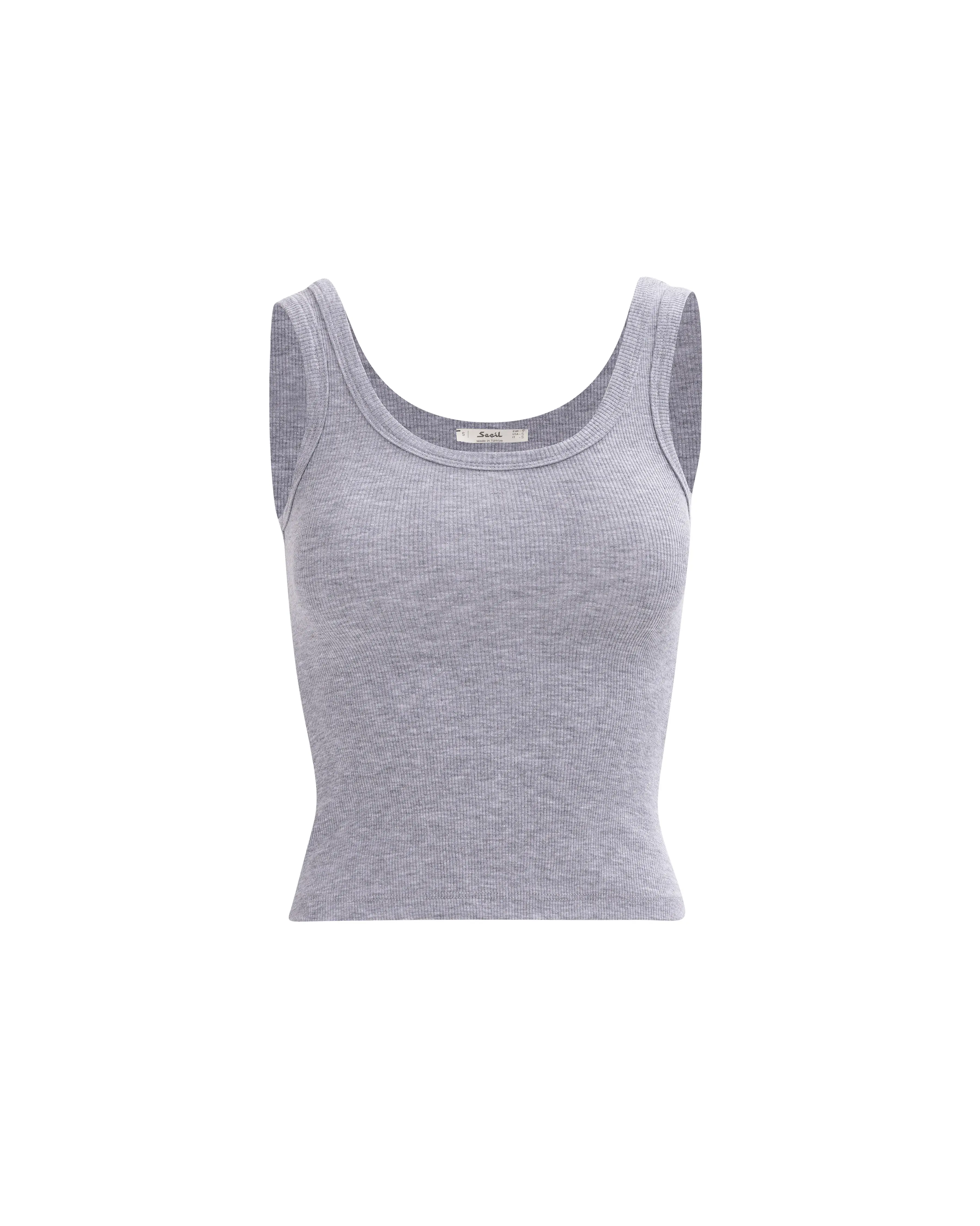 Round Neck Waist Length Tank Top