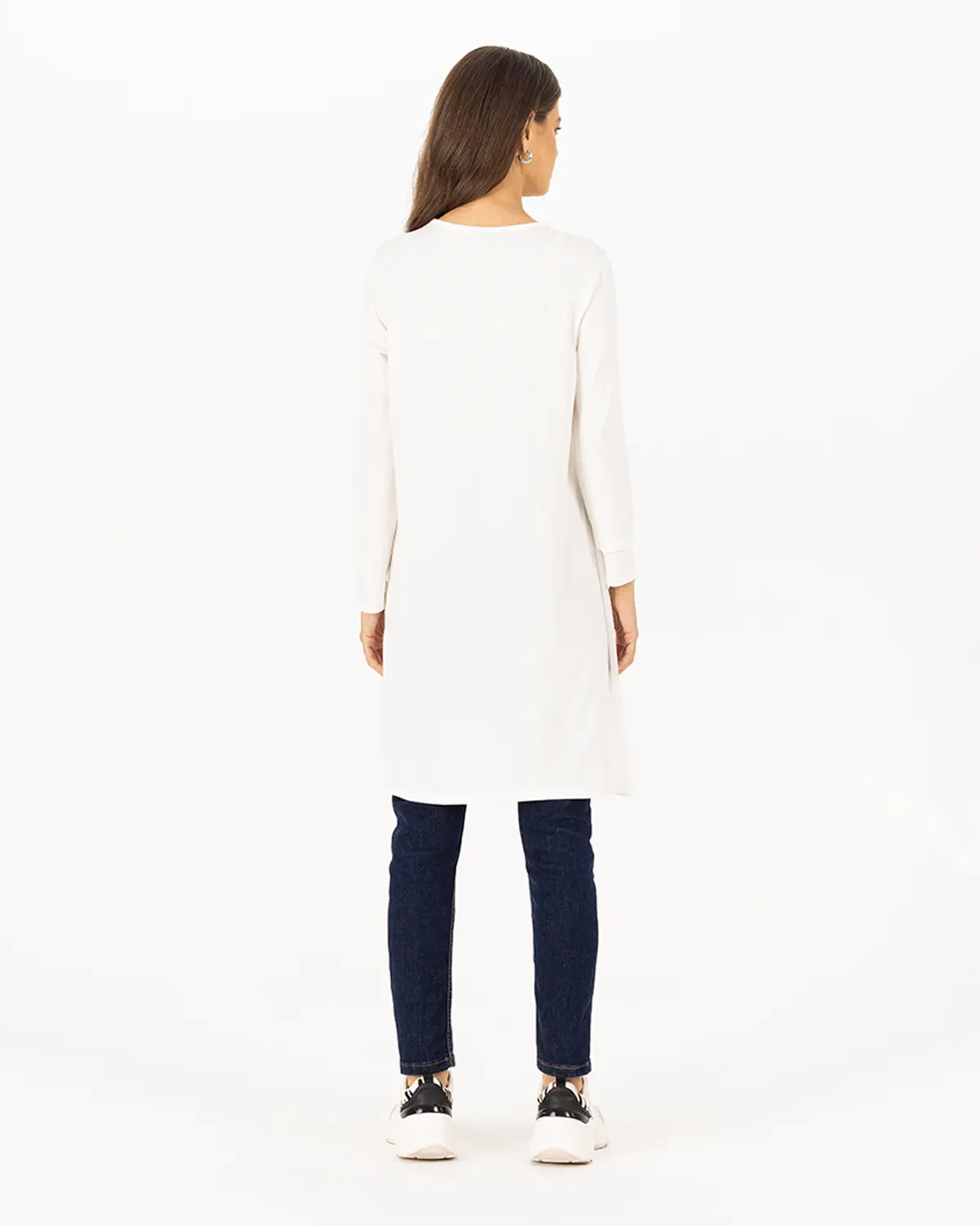 Önü Şifon Basic Tunik