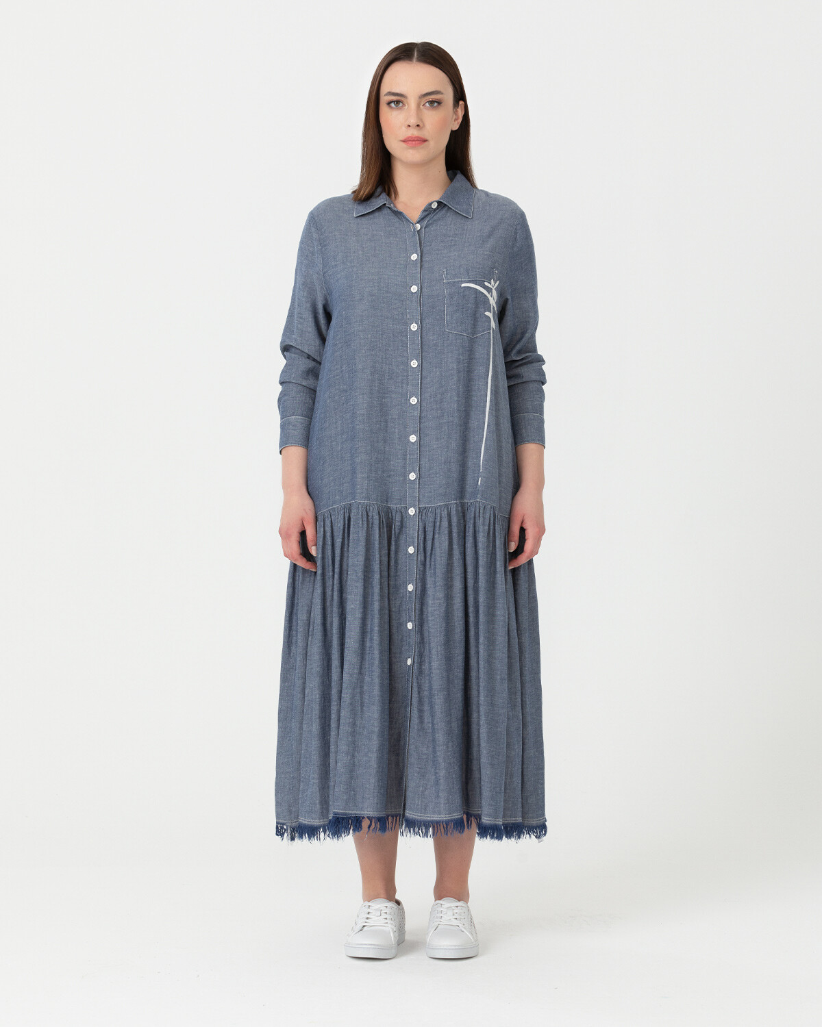 plus size button down dress