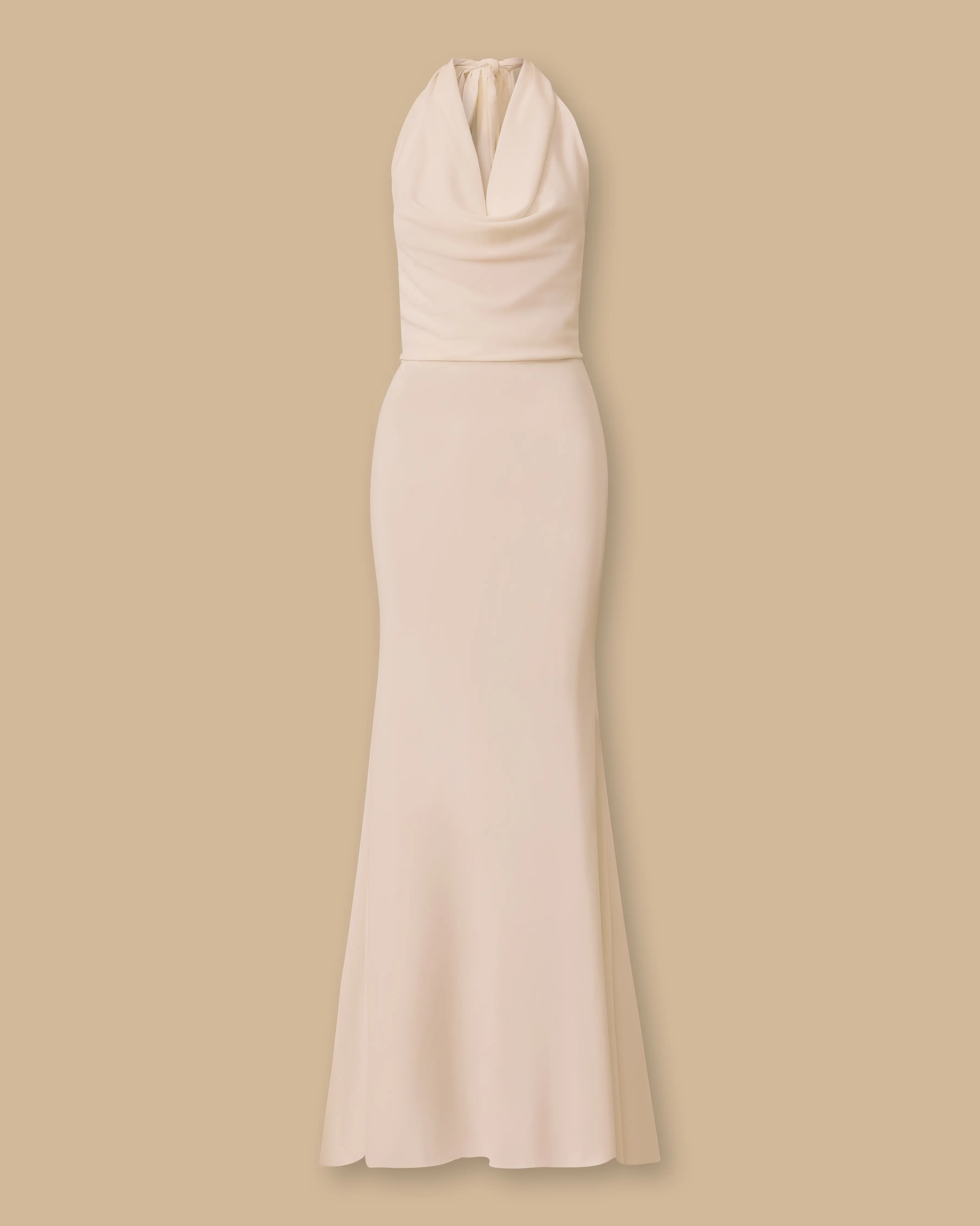 Degaje Yaka Sırt Dekolteli Abiye